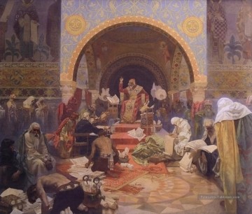 Voiture Simeon Bulharsky Alphonse Mucha Peinture à l'huile